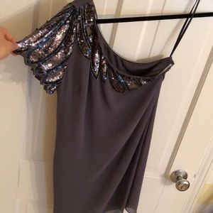 Sequin one shoulder dress